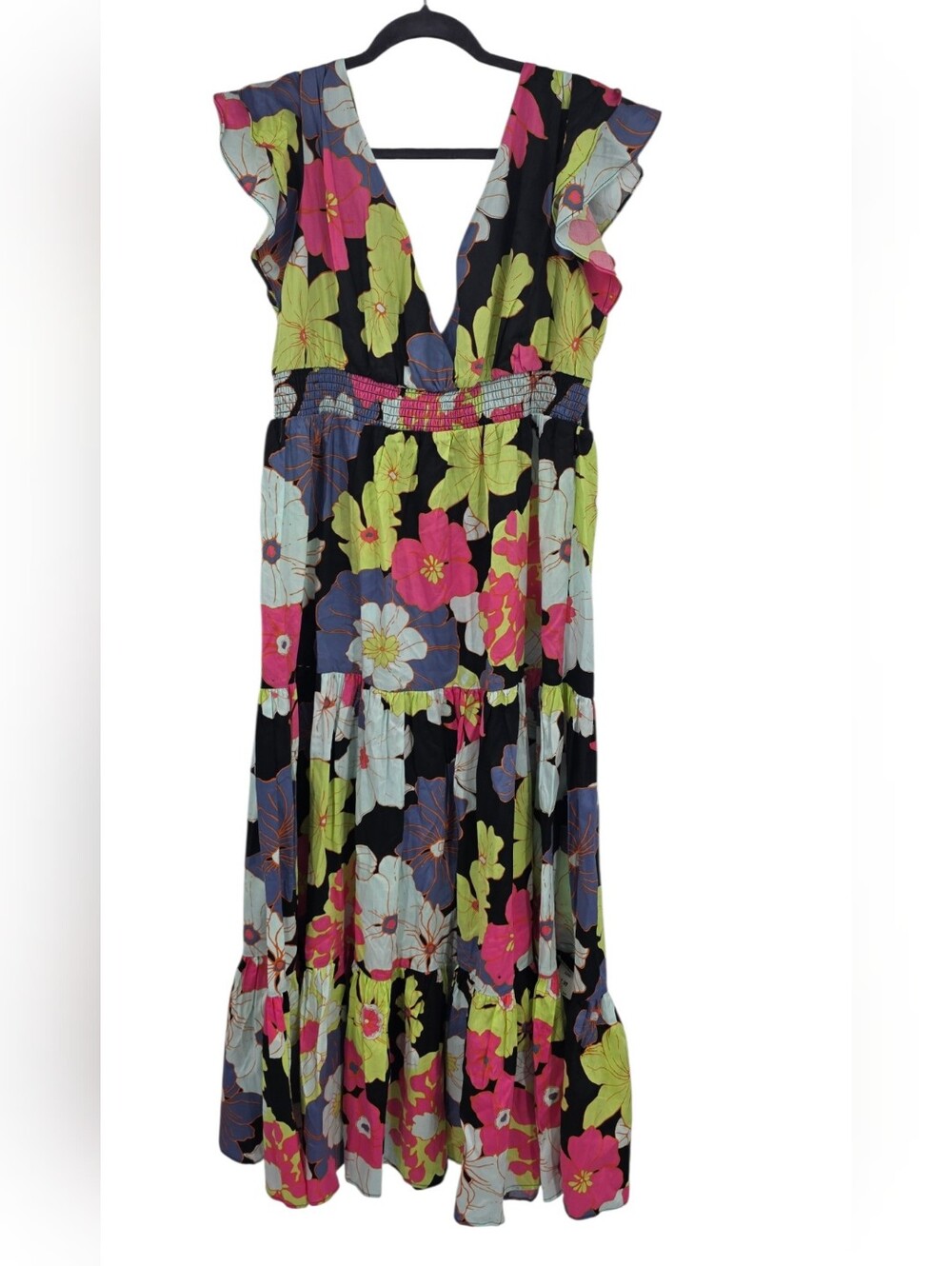 Modcloth Floral Maxi Dress Large